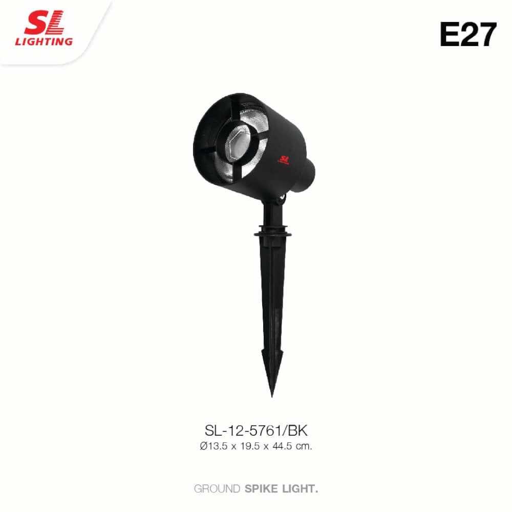 ไฟส่องต้นไม้ SL LIGHTING 5761 PAR38 E27 สีดำ