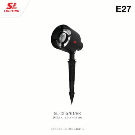 ไฟส่องต้นไม้ SL LIGHTING 5761 PAR38 E27 สีดำ_3