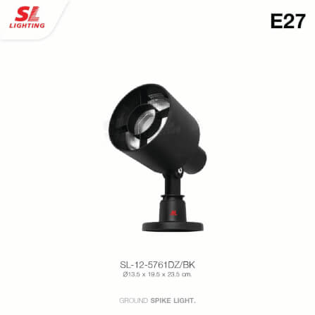 ไฟส่องต้นไม้ SL LIGHTING 5761DZ PAR38 E27 สีดำ_3