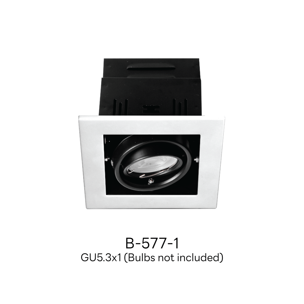 ดาวน์ไลท์ SL LIGHTING 577-1 ทรงสี่เหลี่ยม สีขาว