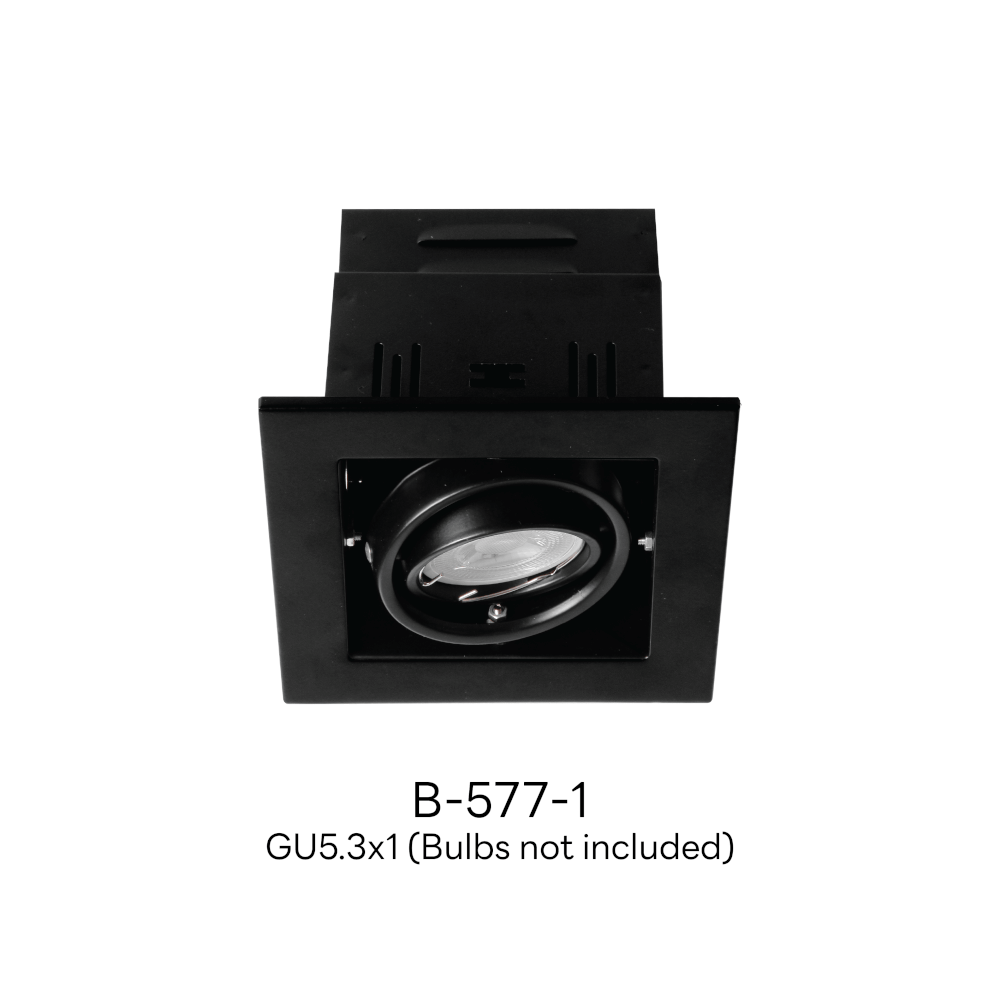 ดาวน์ไลท์ SL LIGHTING 577-1 ทรงสี่เหลี่ยม สีดำ