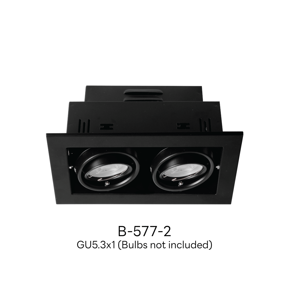 ดาวน์ไลท์ SL LIGHTING 577-2 ทรงสี่เหลี่ยม สีดำ