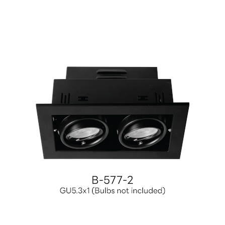 ดาวน์ไลท์ SL LIGHTING 577-2 ทรงสี่เหลี่ยม สีดำ_1