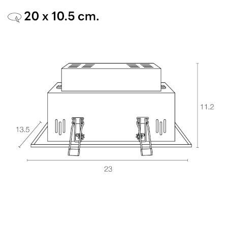 ดาวน์ไลท์ SL LIGHTING 577-2 ทรงสี่เหลี่ยม สีดำ_2