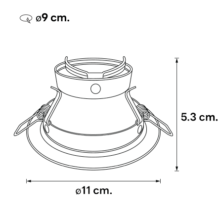 ดาวน์ไลท์ SL LIGHTING 578 ทรงกลม สีดำ_1