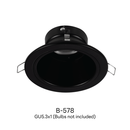 ดาวน์ไลท์ SL LIGHTING 578 ทรงกลม สีดำ_3