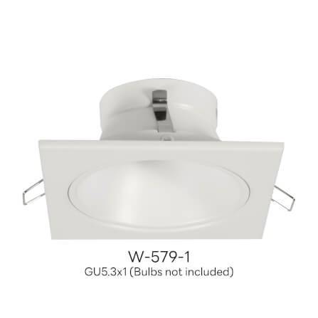 ดาวน์ไลท์ SL LIGHTING 579-1 ทรงสี่เหลี่ยม สีขาว_1