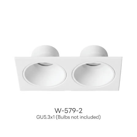 ดาวน์ไลท์ SL LIGHTING 579-2 ทรงสี่เหลี่ยม สีขาว_1