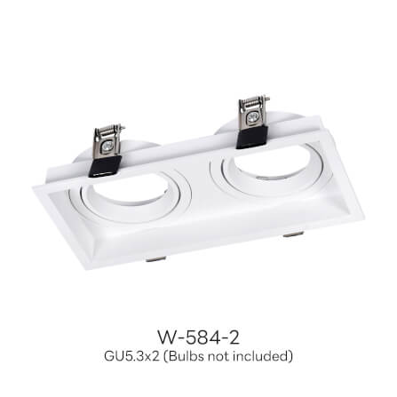 ดาวน์ไลท์ SL LIGHTING 584-2 สีขาว สี่เหลี่ยม_2