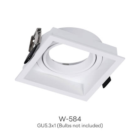 ดาวน์ไลท์ SL LIGHTING 584 สีขาว สี่เหลี่ยม_2