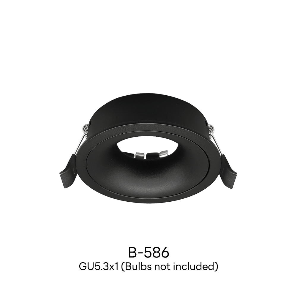 ดาวน์ไลท์ SL LIGHTING 586 ทรงกลม สีดำ