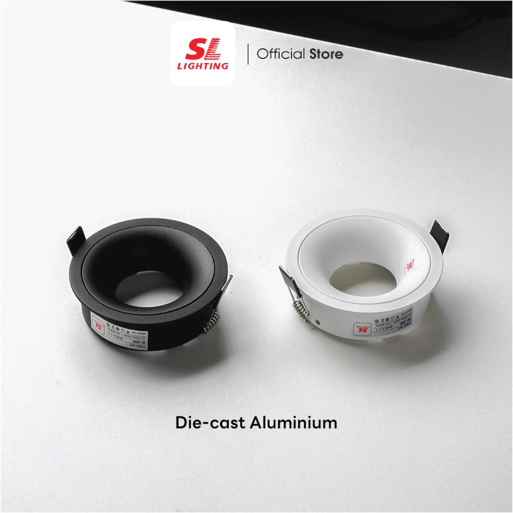 ดาวน์ไลท์ SL LIGHTING 586 ทรงกลม สีดำ