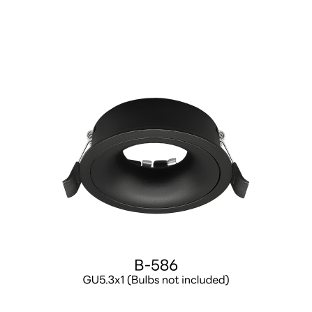 ดาวน์ไลท์ SL LIGHTING 586 ทรงกลม สีดำ_1
