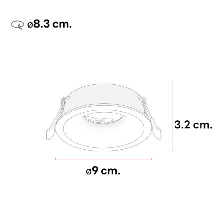 ดาวน์ไลท์ SL LIGHTING 586 ทรงกลม สีดำ_5