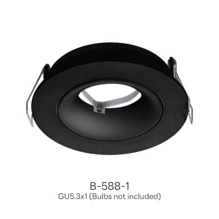 ดาวน์ไลท์ SL LIGHTING 588-1 สีดำ กลม_2