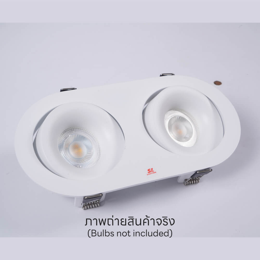 ดาวน์ไลท์ SL LIGHTING 588-2 สีขาว วงรี