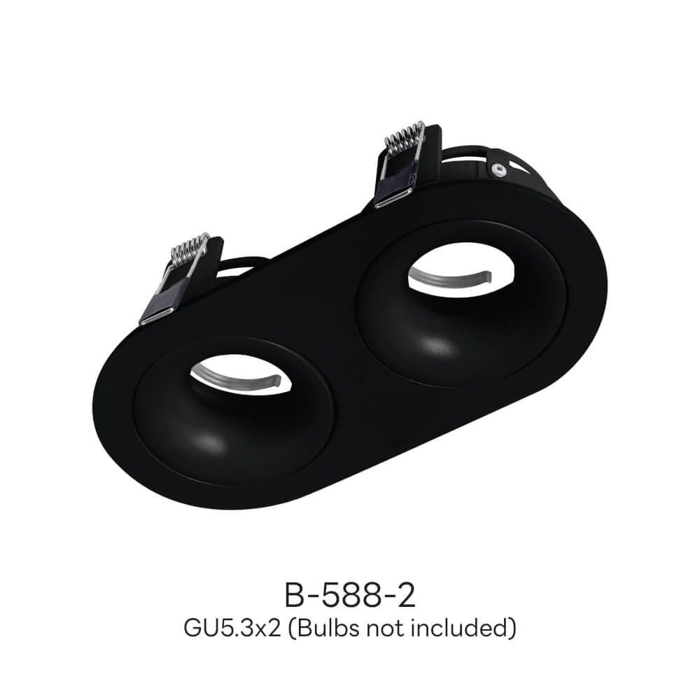 ดาวน์ไลท์ SL LIGHTING 588-2 สีดำ วงรี