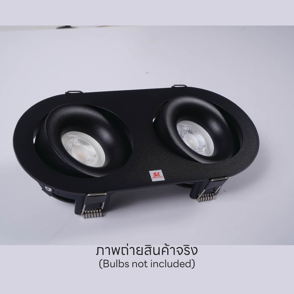 ดาวน์ไลท์ SL LIGHTING 588-2 สีดำ วงรี