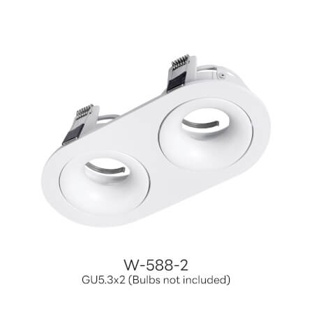 ดาวน์ไลท์ SL LIGHTING 588-2 สีขาว วงรี_2