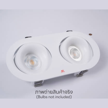 ดาวน์ไลท์ SL LIGHTING 588-2 สีขาว วงรี_5