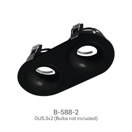 ดาวน์ไลท์ SL LIGHTING 588-2 สีดำ วงรี_2