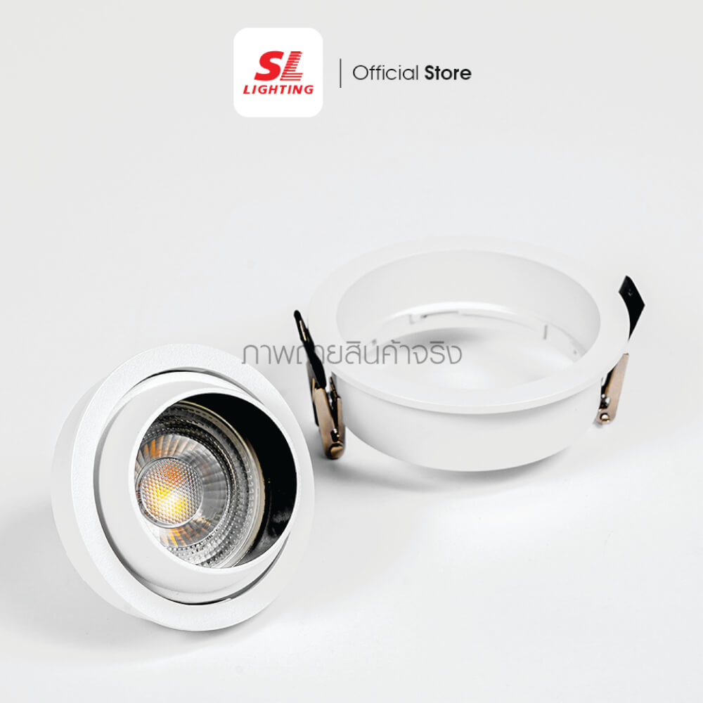 ดาวน์ไลท์ SL LIGHTING 590 ทรงกลม สีขาว