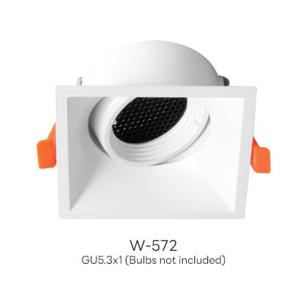ดาวน์ไลท์ SL LIGHTING 572 ทรงสี่เหลี่ยม สีขาว_2