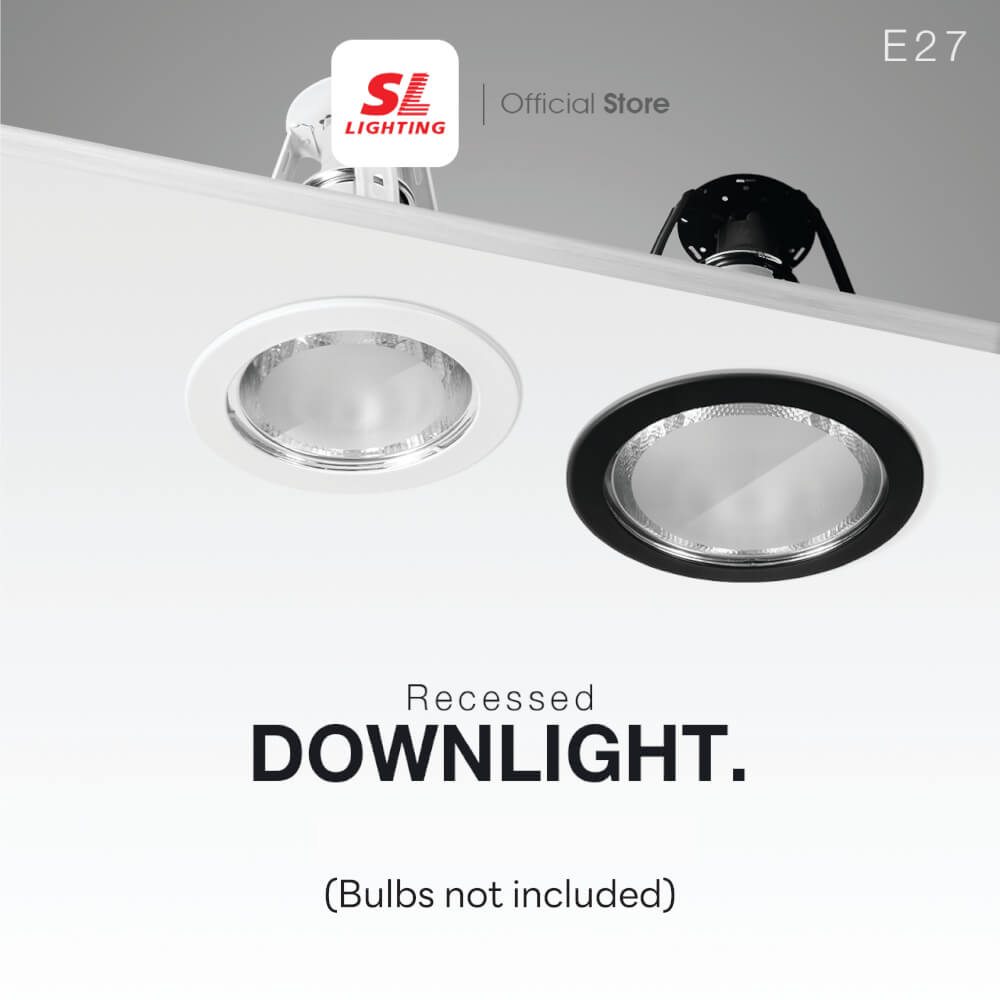 ดาวน์ไลท์ SL LIGHTING G-620 4 นิ้ว ทรงกลม สีขาว (หน้ากระจก)