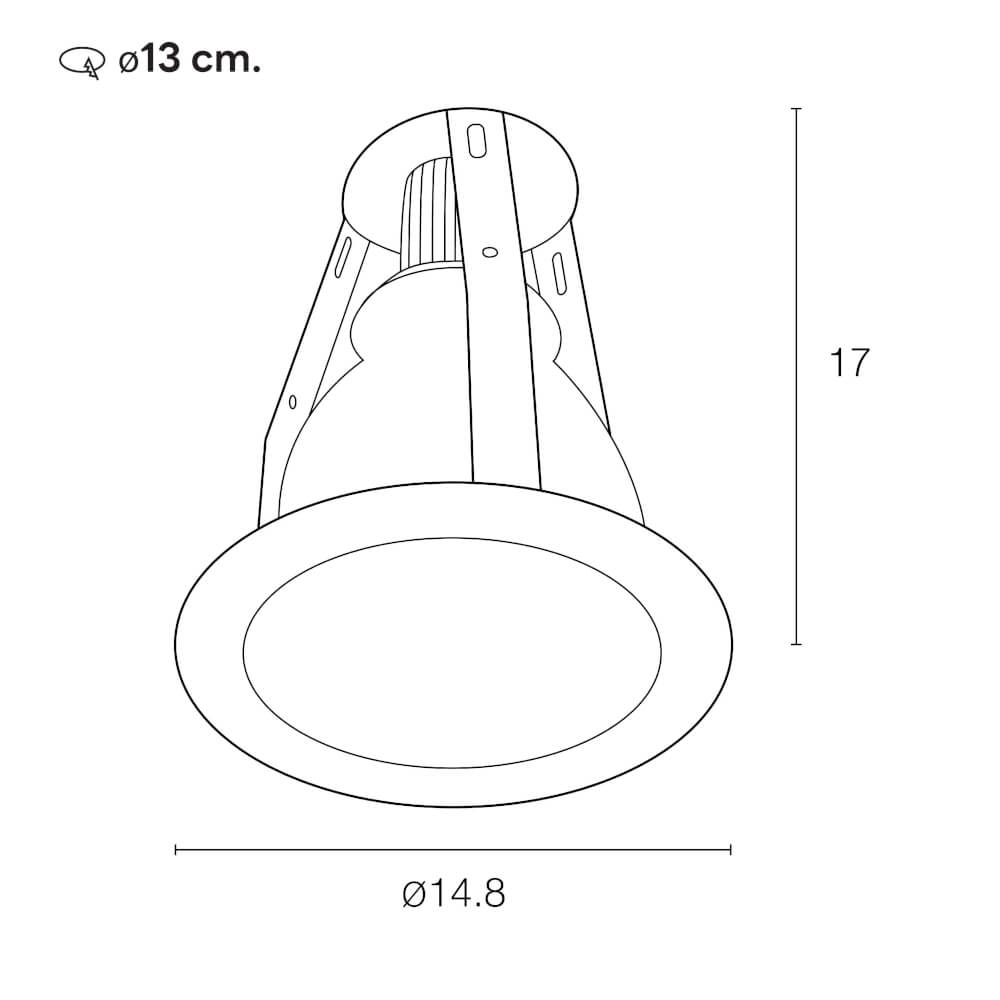 ดาวน์ไลท์ SL LIGHTING G-620 4 นิ้ว ทรงกลม สีขาว (หน้ากระจก)