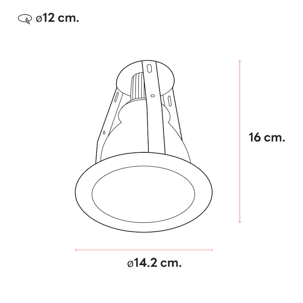 ดาวน์ไลท์ SL LIGHTING 620 4 นิ้ว ทรงกลม สีขาว