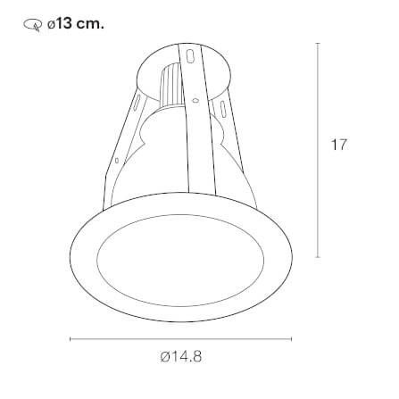 ดาวน์ไลท์ SL LIGHTING G-620 4 นิ้ว ทรงกลม สีขาว (หน้ากระจก)_1