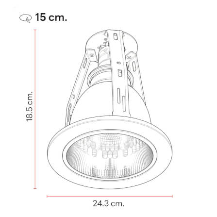 ดาวน์ไลท์ SL LIGHTING 625 ทรงกลม สีขาว_2