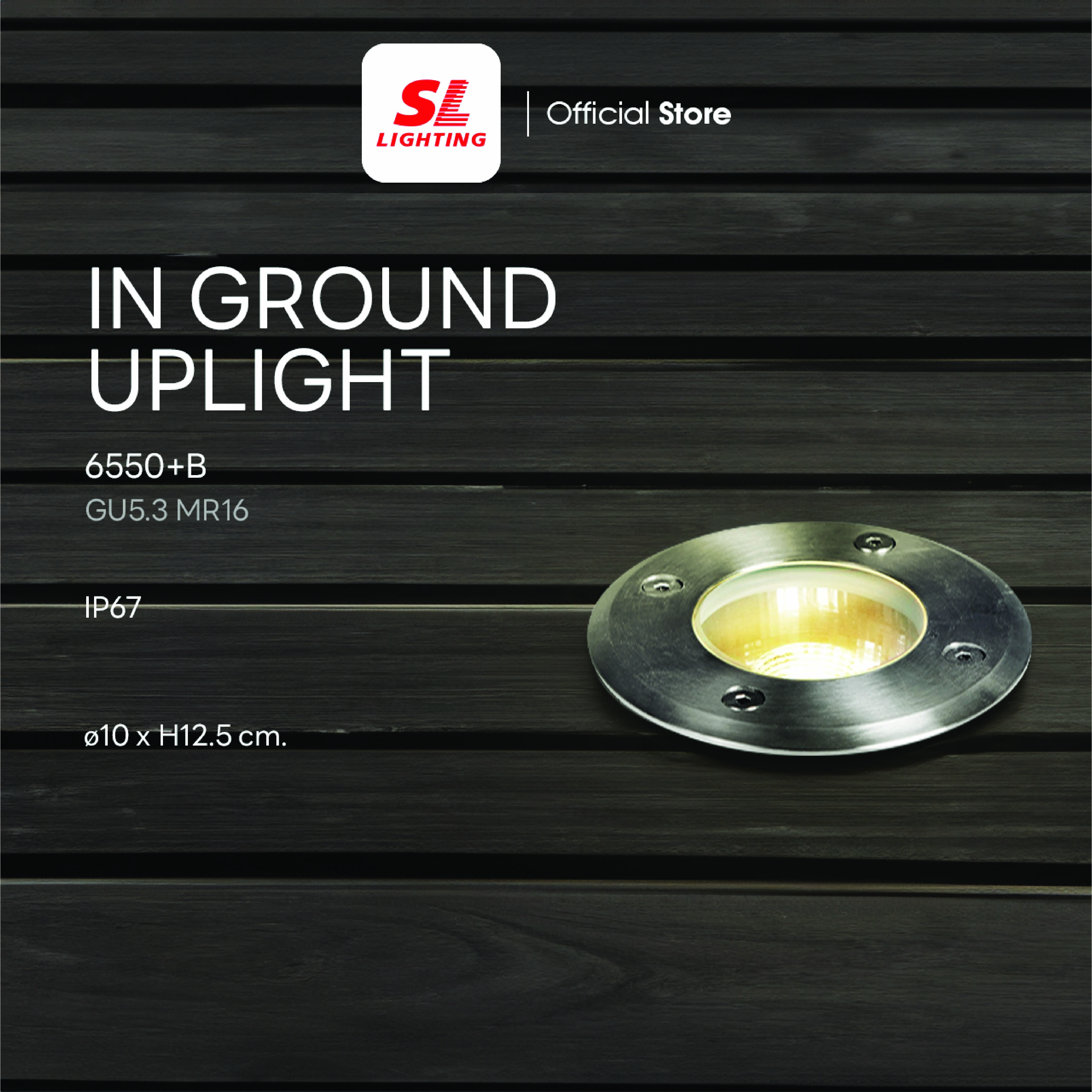 ไฟฝังพื้น SL LIGHTING 6550 MR16 GU5.3 สีเงิน