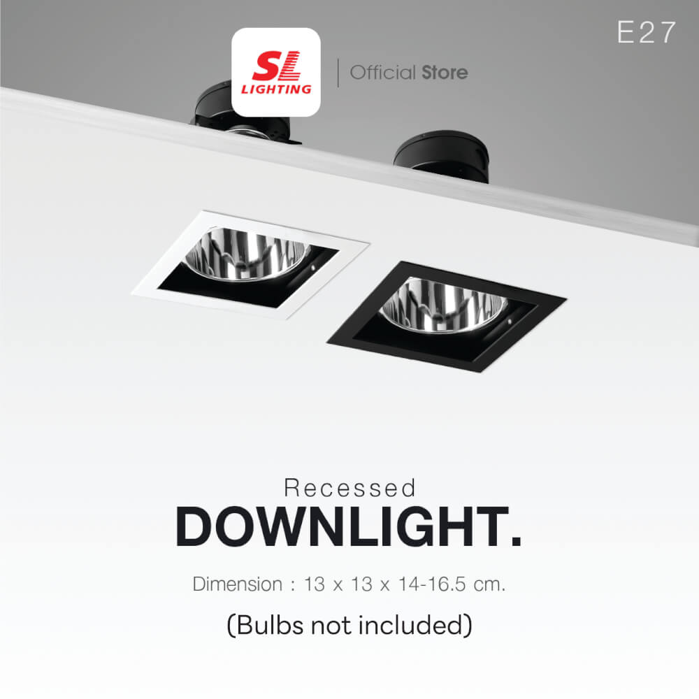 ดาวน์ไลท์ SL LIGHTING 661 ทรงสี่เหลี่ยม สีขาว