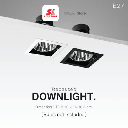 ดาวน์ไลท์ SL LIGHTING 661 ทรงสี่เหลี่ยม สีขาว_3