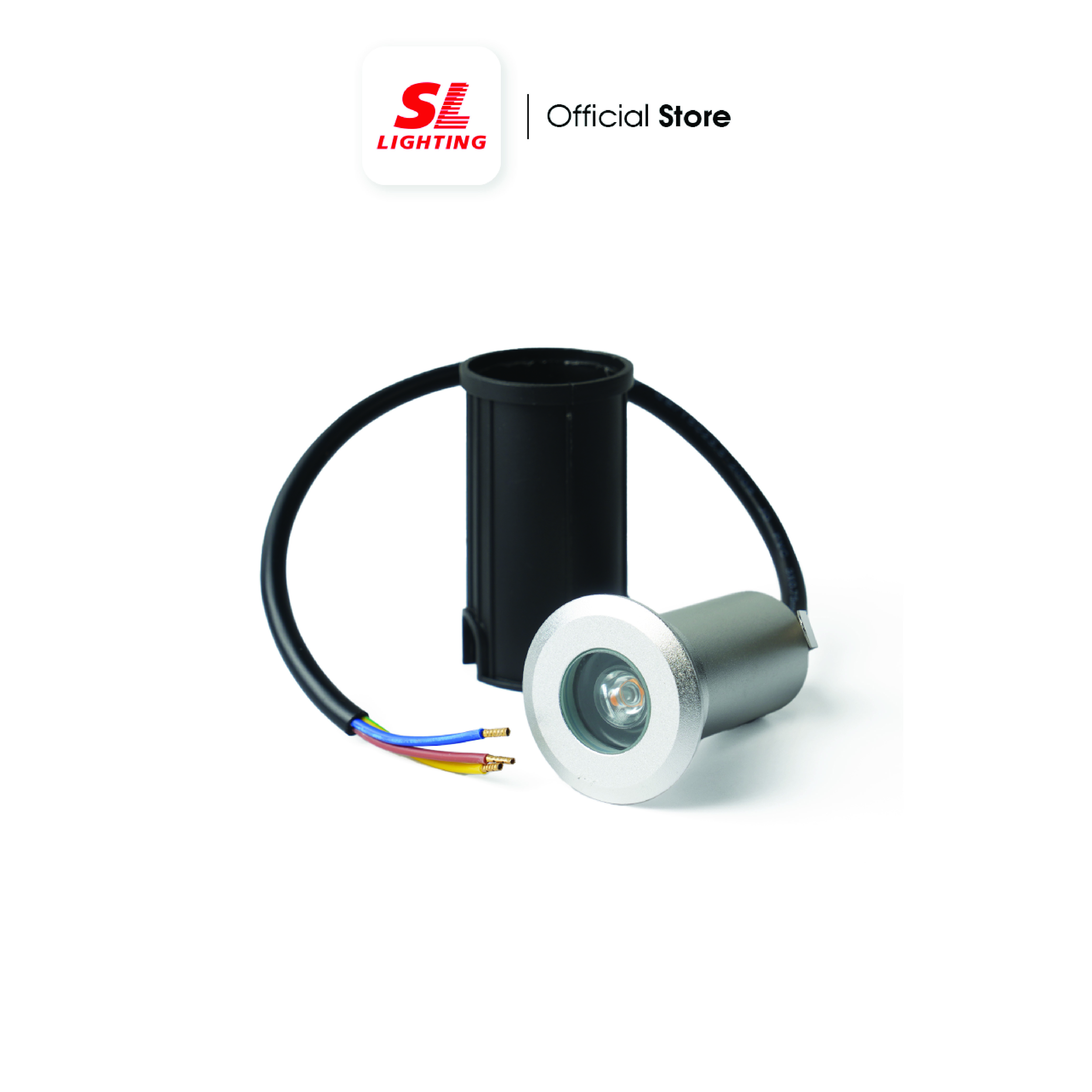 ไฟฝังพื้น LED SL LIGHTING 6641 2W WARM WHITE สีดำ_3