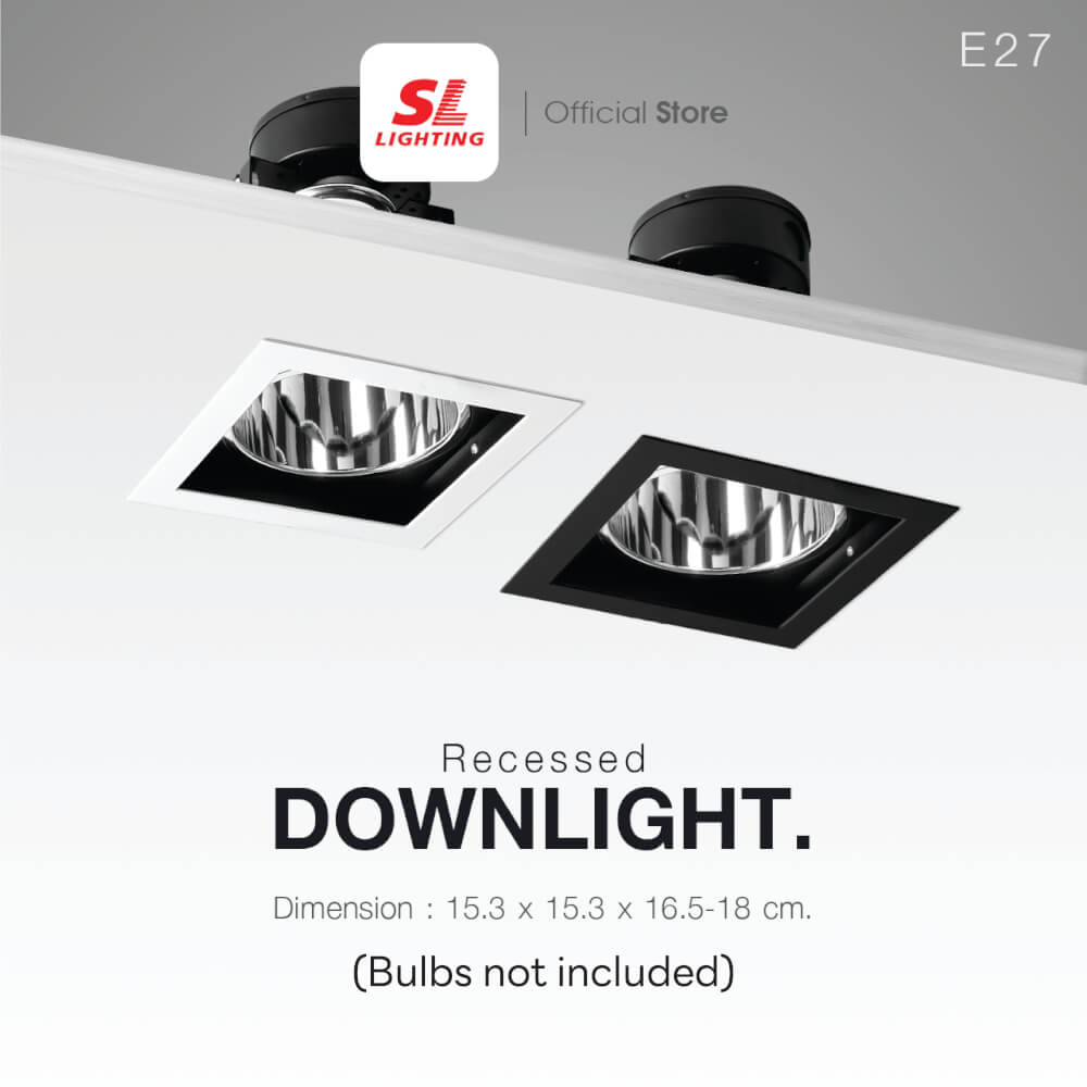 ดาวน์ไลท์ SL LIGHTING 667 6 นิ้ว ทรงสี่เหลี่ยม สีขาว