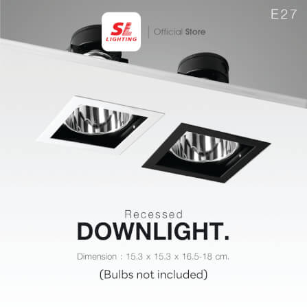 ดาวน์ไลท์ SL LIGHTING 667 6 นิ้ว ทรงสี่เหลี่ยม สีขาว_3