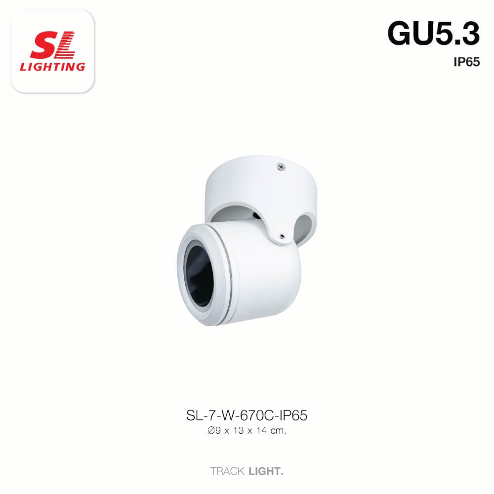 แทรคไลท์ ติดลอย GU10 SL LIGHTING 670C สีขาว