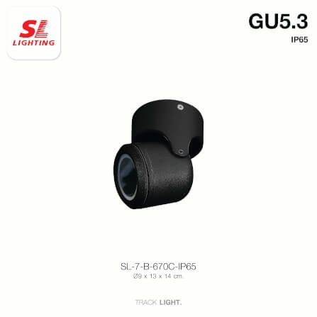 แทรคไลท์ ติดลอย GU10 SL LIGHTING 670C สีดำ_5