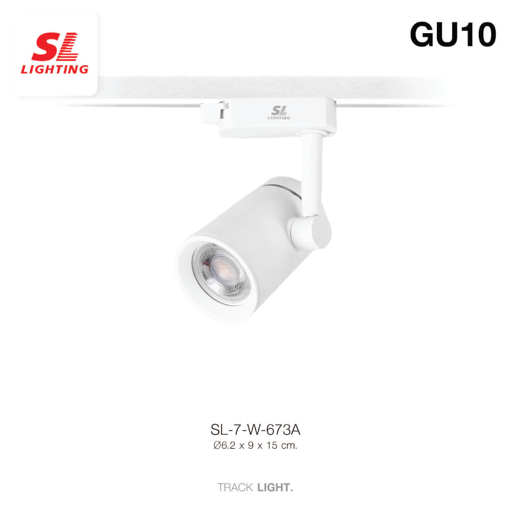 แทรคไลท์ ติดราง GU10 SL LIGHTING 673A สีขาว