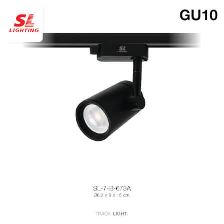 แทรคไลท์ ติดราง GU10 SL LIGHTING 673A สีดำ_1