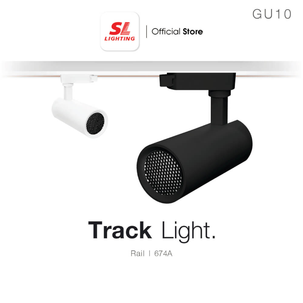 แทรคไลท์ ติดราง GU10 SL LIGHTING 674A สีดำ