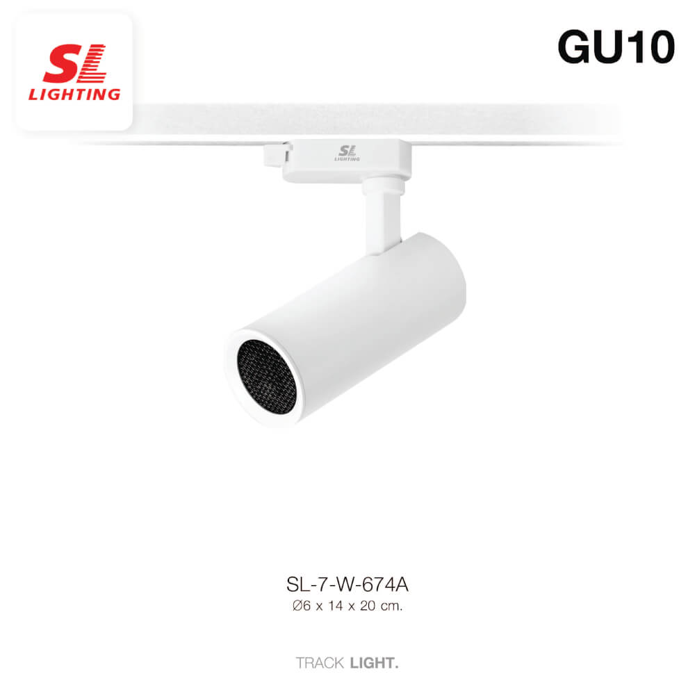 แทรคไลท์ ติดราง GU10 SL LIGHTING 674A สีขาว