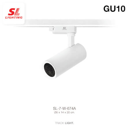แทรคไลท์ ติดราง GU10 SL LIGHTING 674A สีขาว_1