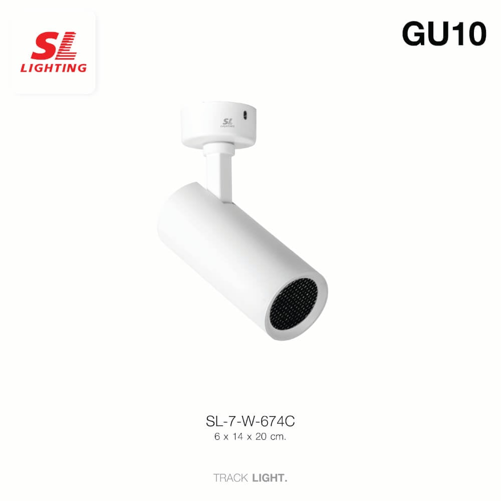 แทรคไลท์ ติดลอย GU10 SL LIGHTING 674C สีขาว