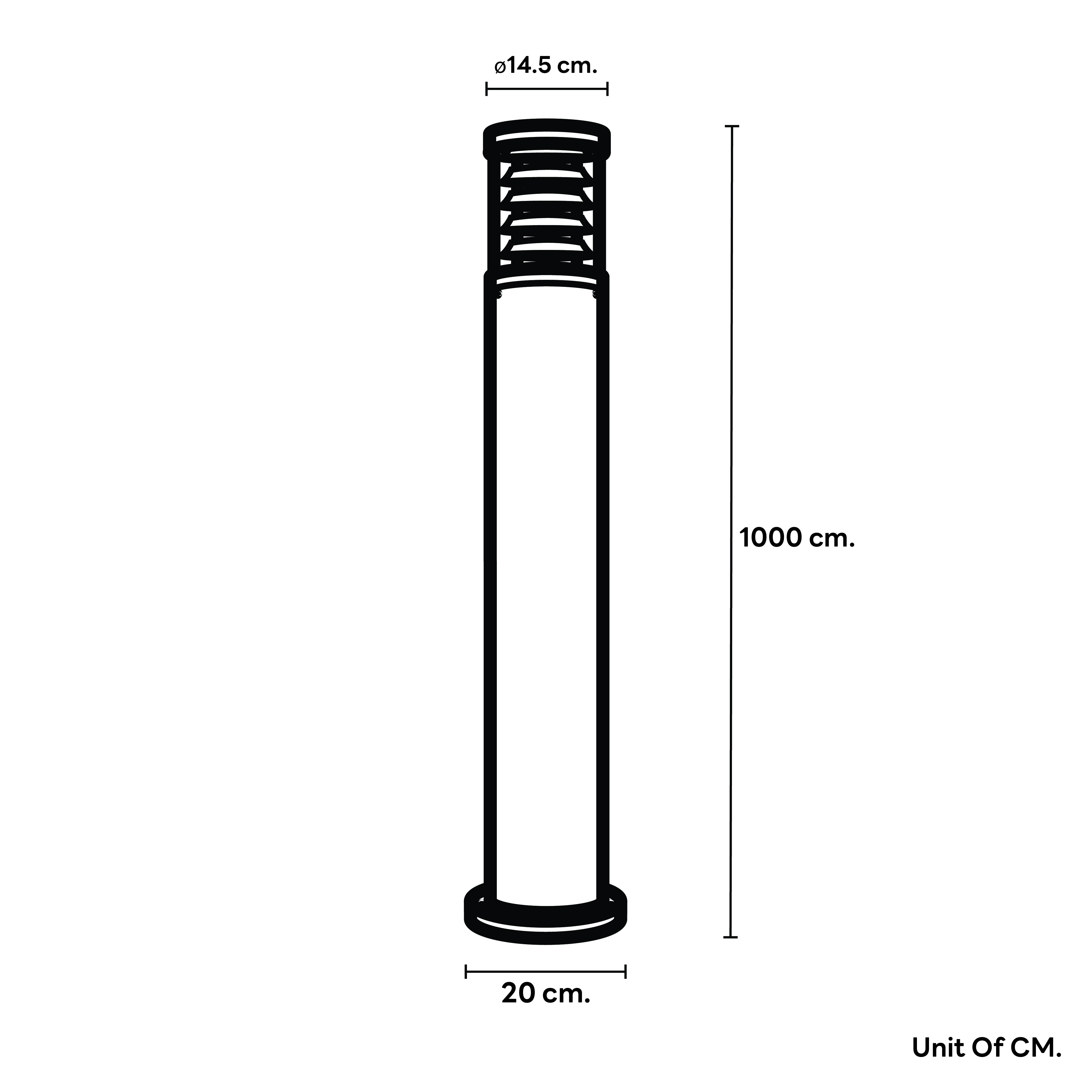 ไฟทางเดิน SL LIGHTING 7194D E27 100 ซม. สีดำ