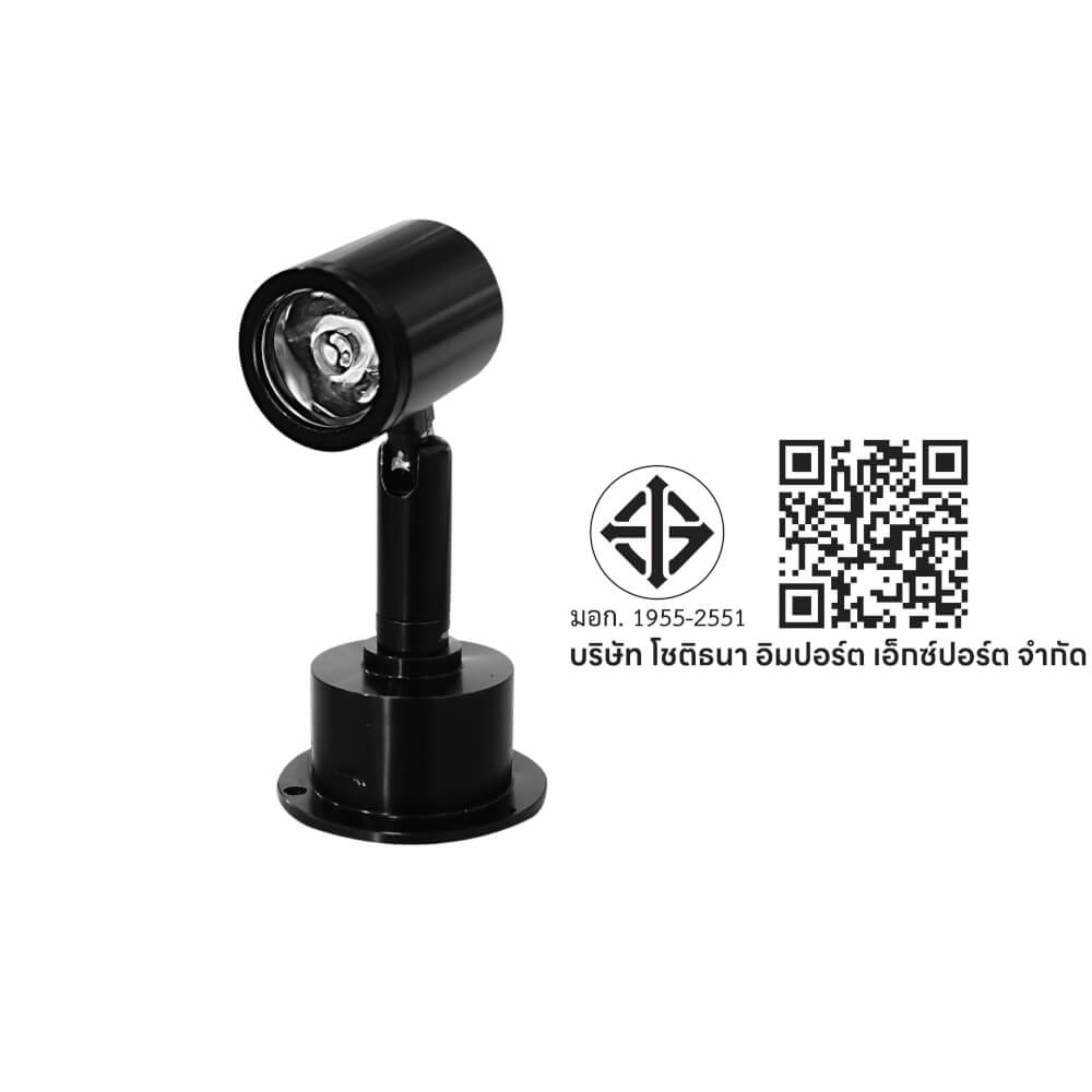 ไฟตู้กระจก LED SL LIGHTING 728C 1 วัตต์ WARM WHITE สีดำ