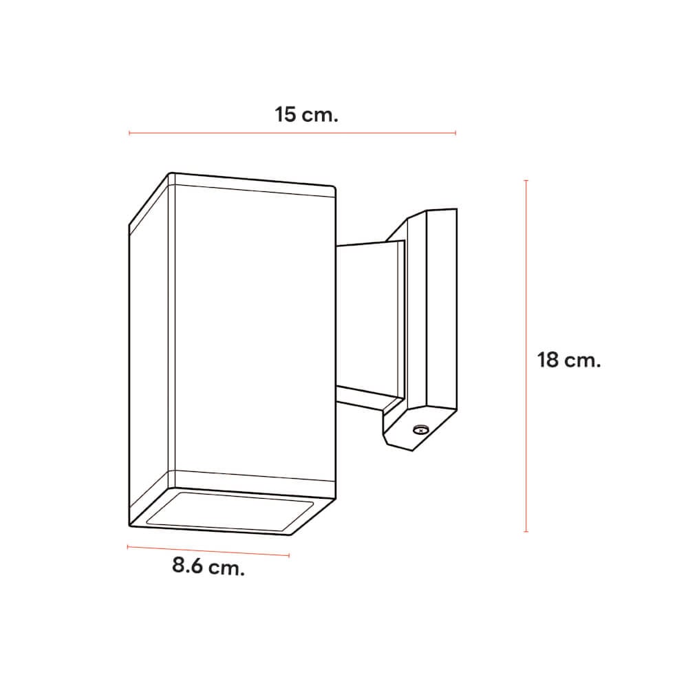 ไฟผนังภายนอก SL LIGHTING 7571 E27 สี่เหลี่ยม สีดำ แบบ 1 ทาง