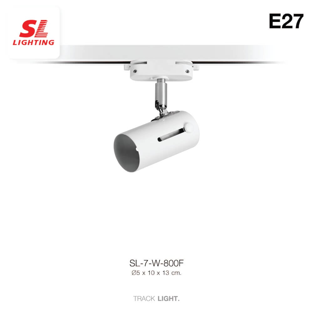 แทรคไลท์ ติดราง E27 SL LIGHTING 800F สีขาว